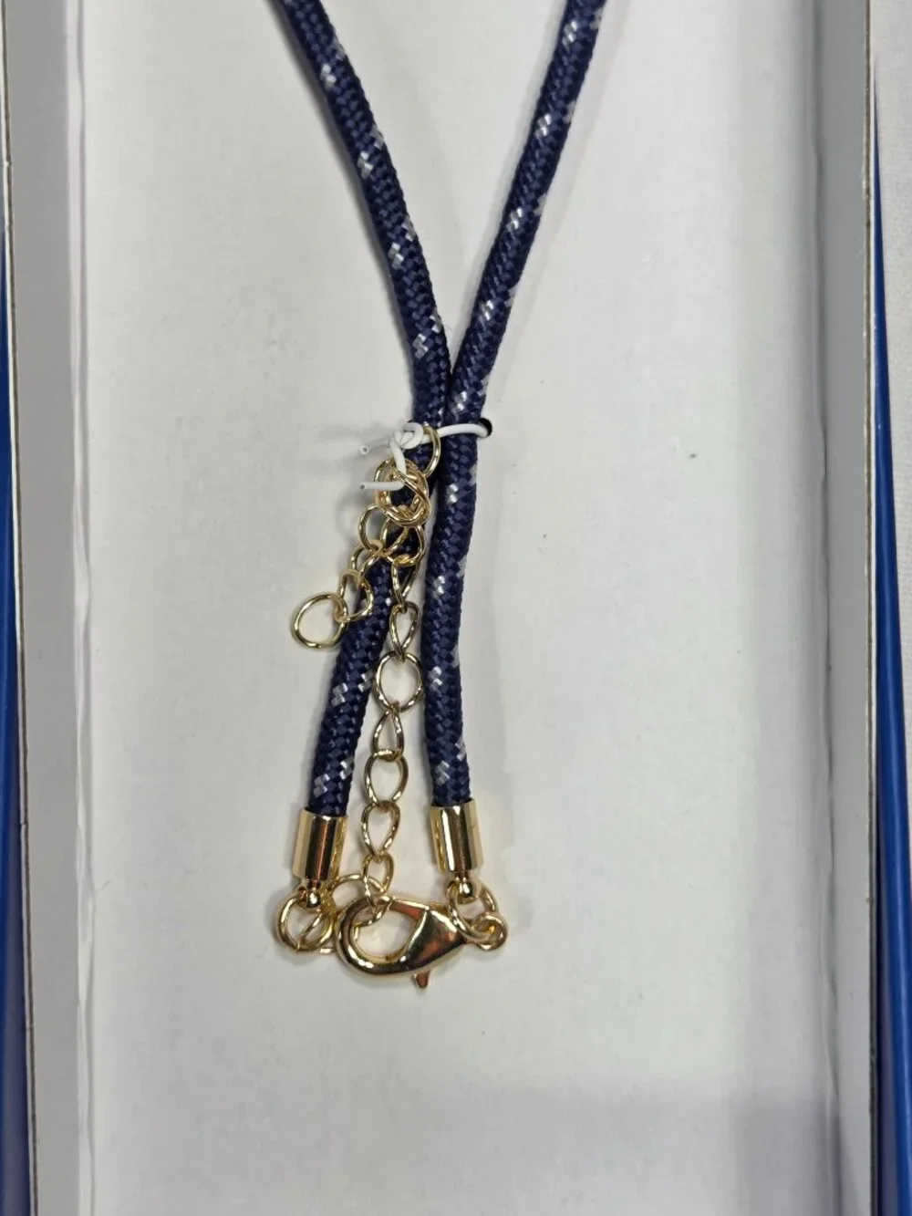 NWT Piper K Red Lobster Pendant Pearl Charm Navy Cord Necklace Nautical NIB NEW